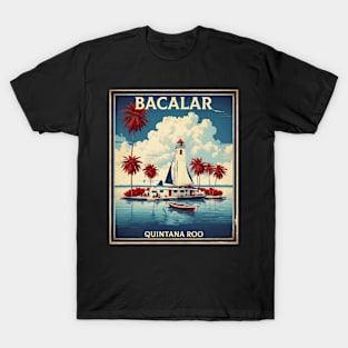 Bacalar Quintana Roo Mexico Tourism Travel Vintage Poster T-Shirt